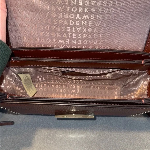 Kate Spade Studded Brown Crossbody Bag - Picture 5 of 5
